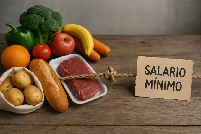 canasta basica vs salario m�nimo